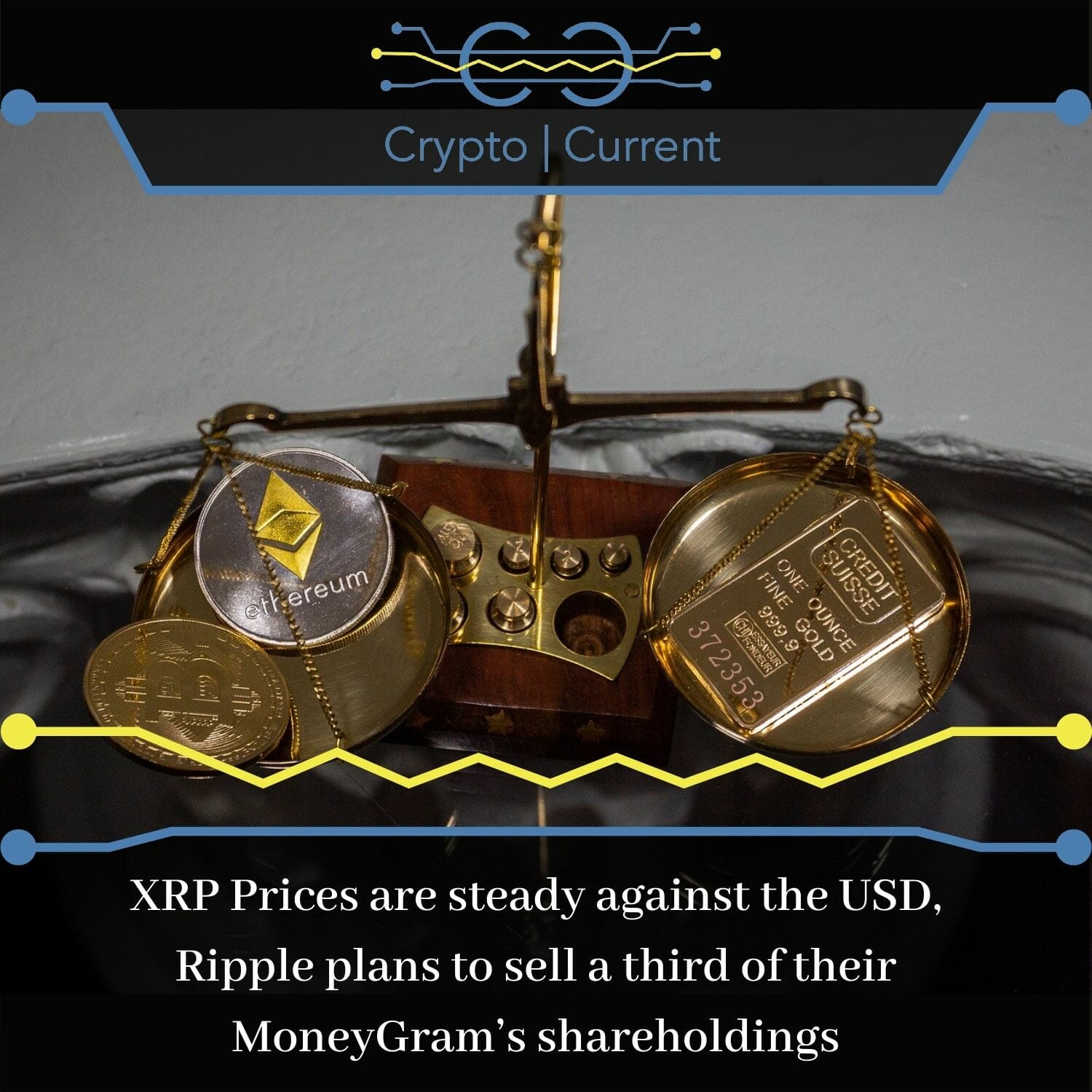 XRP Prices are steady against the USD, Ripple plans to sell a third of their MoneyGram’s shareholdings