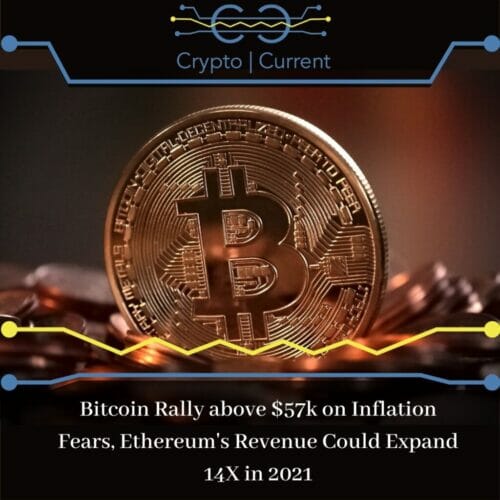_Bitcoin Rally above $57k on Inflation Fears, Ethereum's Revenue Could Expand 14X in 2021 _