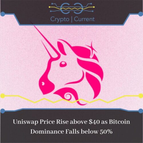 Uniswap Price Rise above $40 as Bitcoin Dominance Falls below 50%