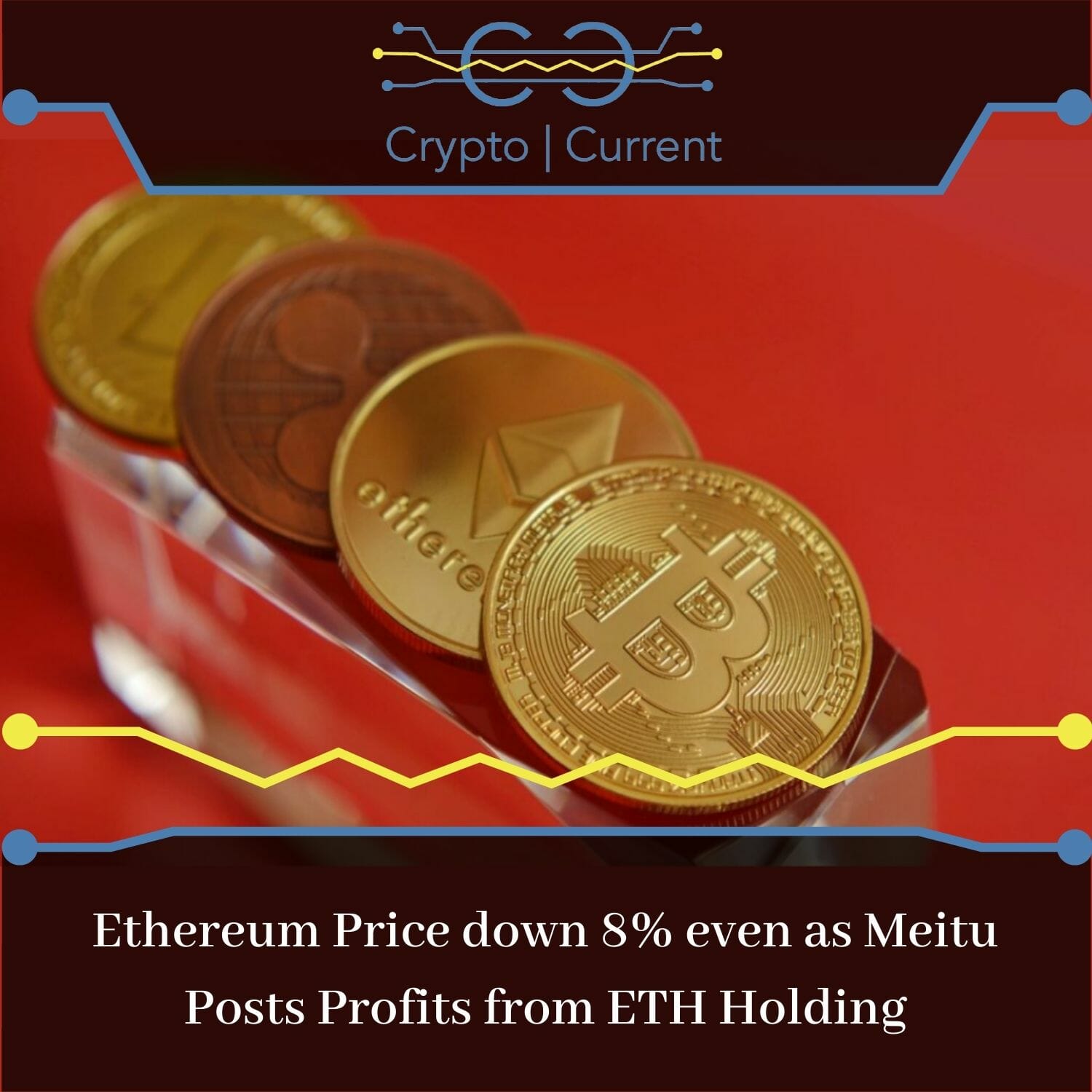 Ethereum Price down 8% even as Meitu Posts Profits from ETH Holding