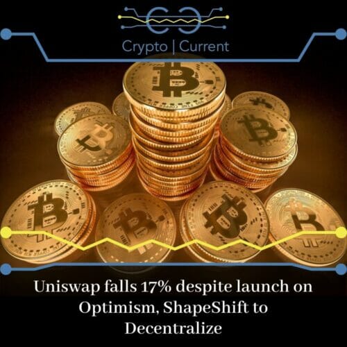 Uniswap falls 17% despite launch on Optimism, ShapeShift to Decentralize
