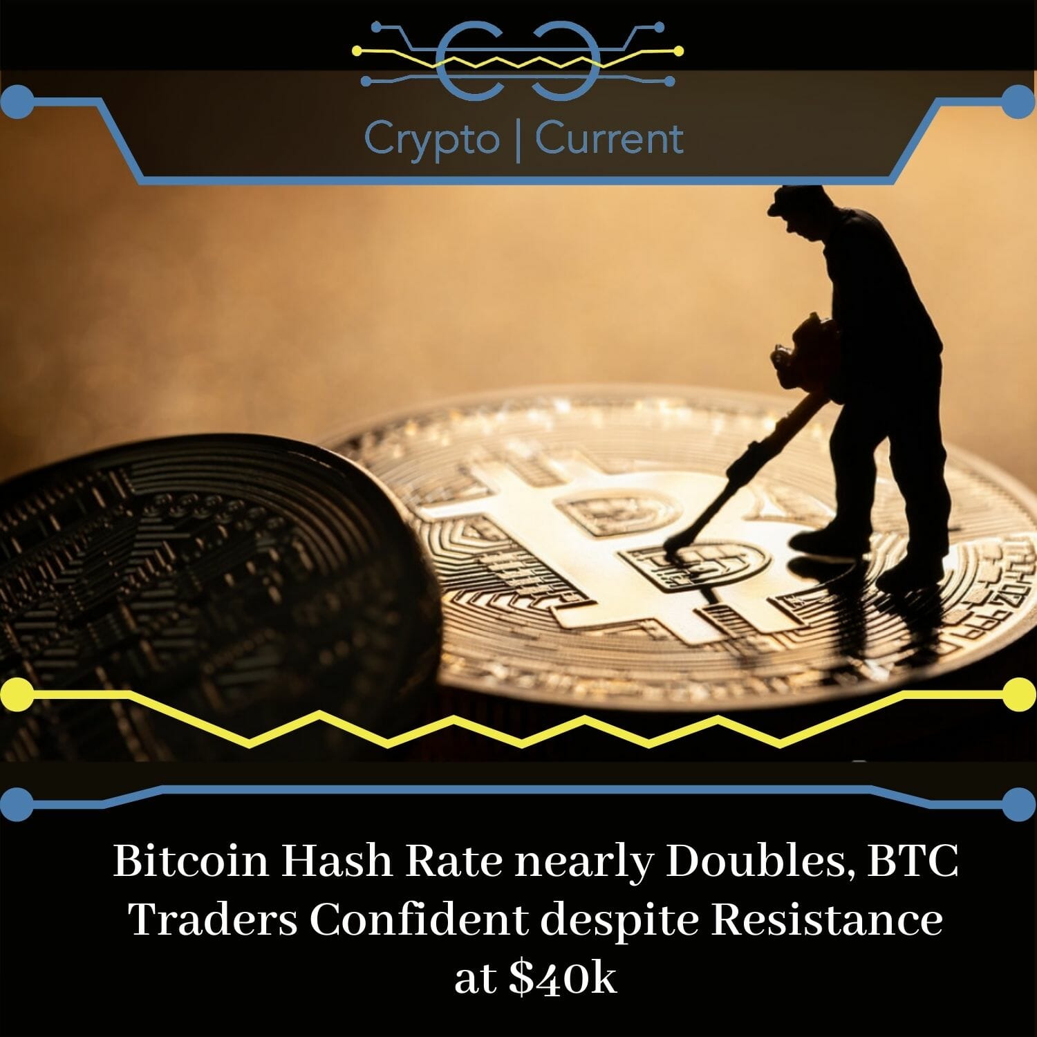Bitcoin Hash Rate nearly Doubles, BTC Traders Confident despite Resistance at $40k