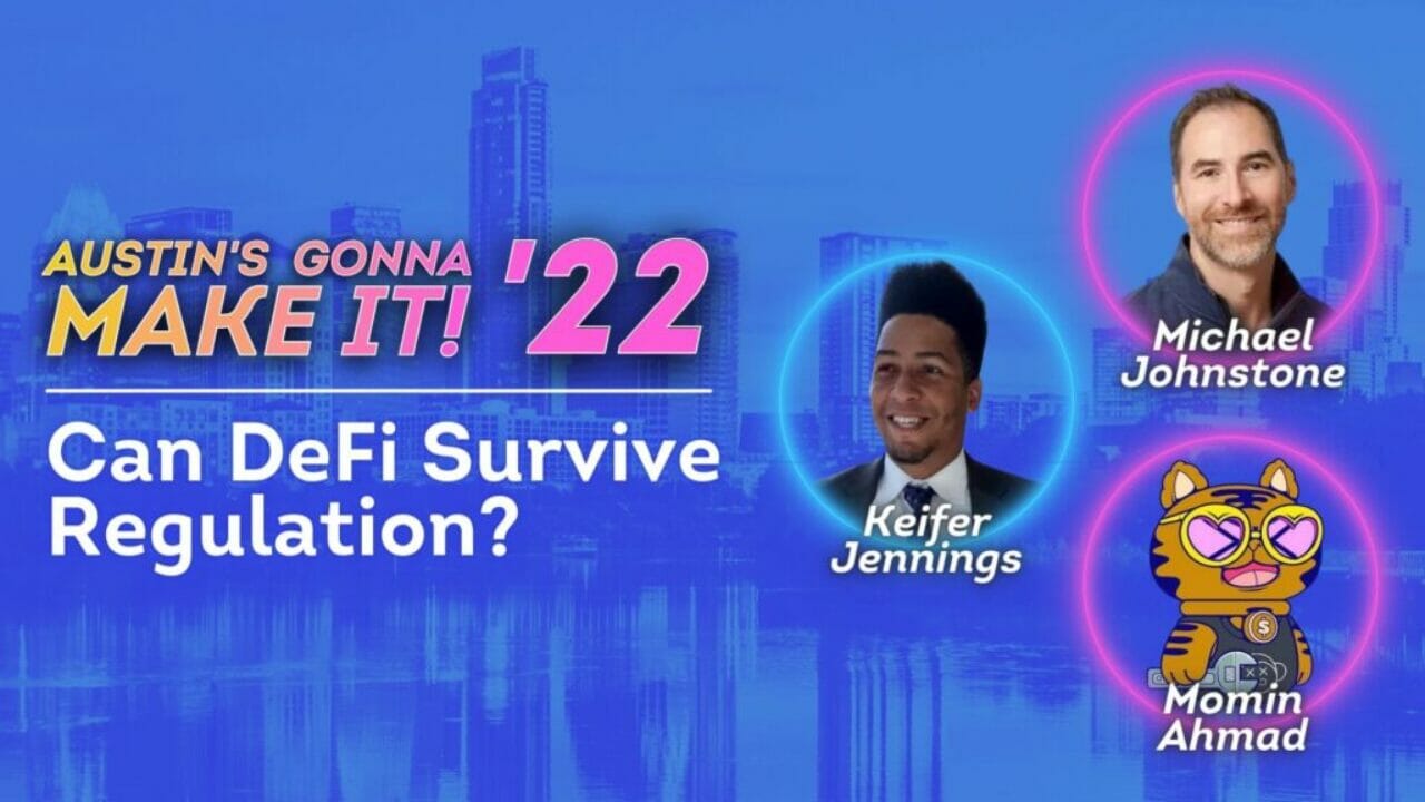 Ensuring the Survival of DeFi with Keifer Jennings, Momin Ahmad and Michael Johnstone at AGMI 2022